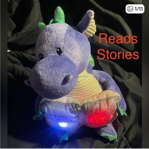 Cuddle Barn Dalton Dragon Reads 5 Stories Plush Lights Moves Toy Talks Animated